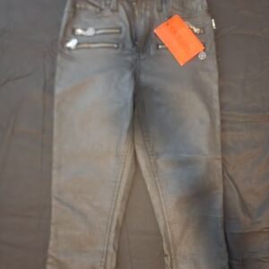 Blackcraft Pentagram Zipper Black Coated Skinny Jeans